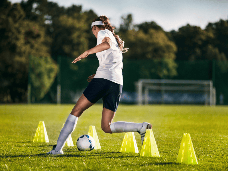 visual representation of the slalom drill