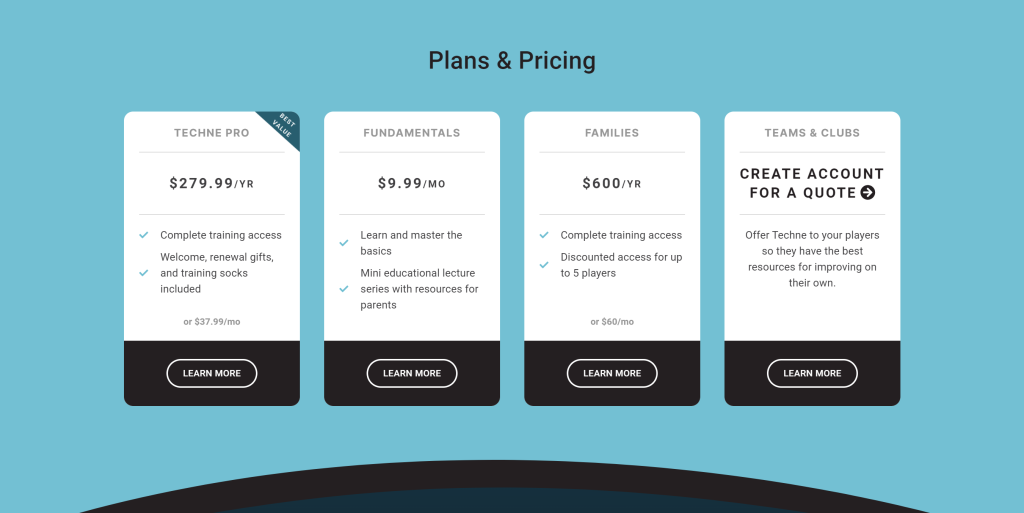 techne futbol pricing