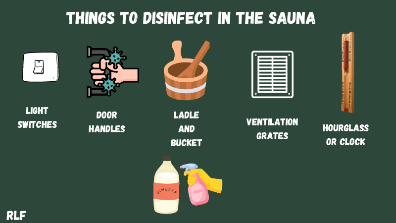 things to disinfect in a sauna